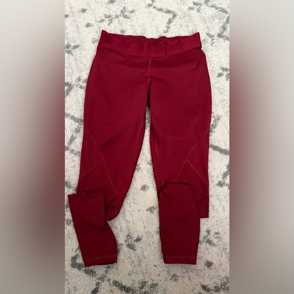 adidas Pants - Adidas Techfit Burgundy Compression Leggings Women’s M